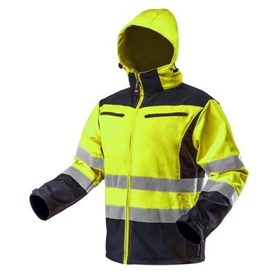 Kurtka robocza SOFTSHELL kaptur żółta XL NEO