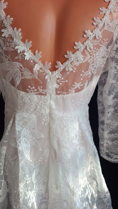 Nowa Suknia Ślubna Glamour Koronkowa Plus Size
