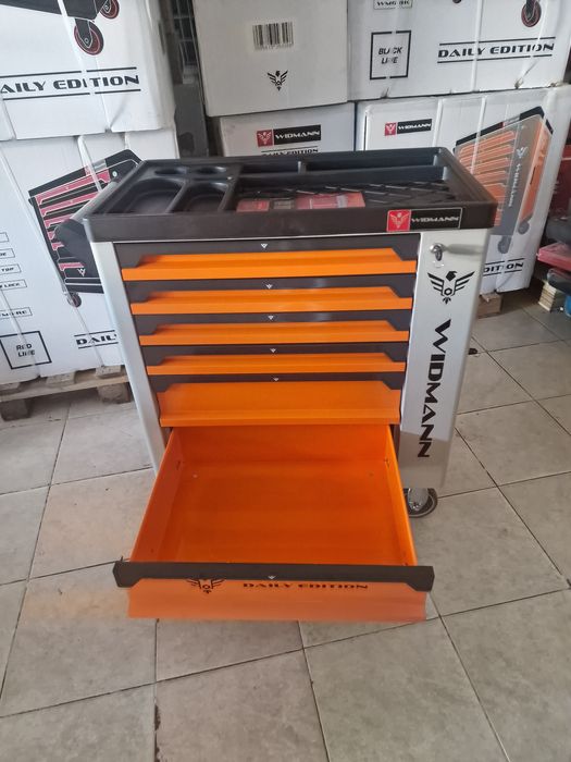 carrinho de ferramenta de 6 gavetas 4 completas novo