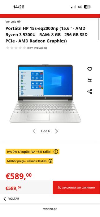 Notebook HP impecavel