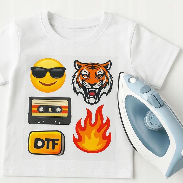 Wydruki DTF do samodzielnej aplikacji WYSYŁKA 60 cm x 100 cm EXPRES