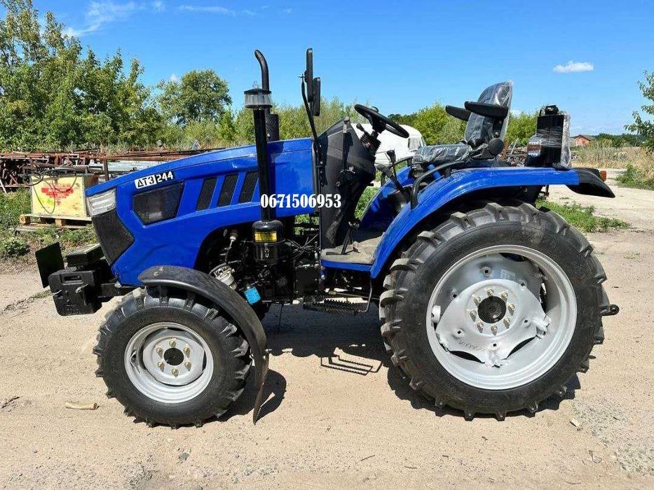 Мінітрактор ДТЗ 244 Повний привід Реверс Шини: 7,5х16/11,2-28 Доставка