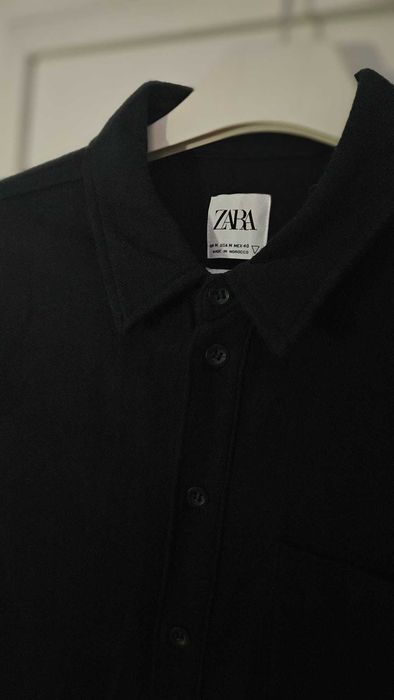 Koszula flanelowa ZARA czarna M