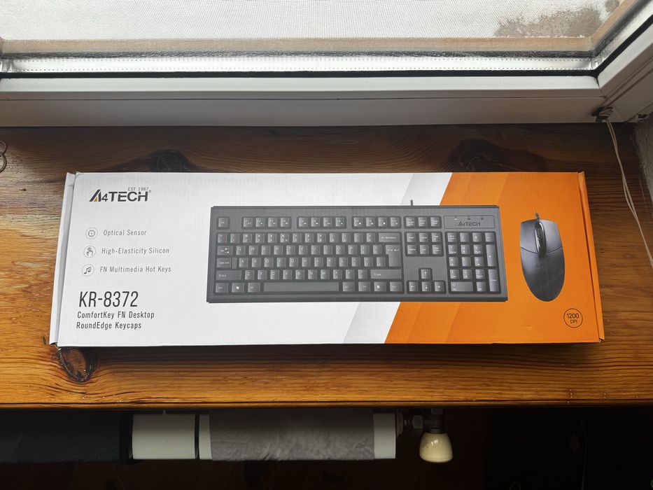 Комплект A4TECH KR-8372 клавіатура + мишка НОВИЙ