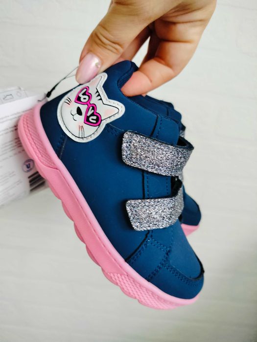 Buty półbuty trzewiki sneakersy Cleve dziewczęce kotki 28 17,50cm