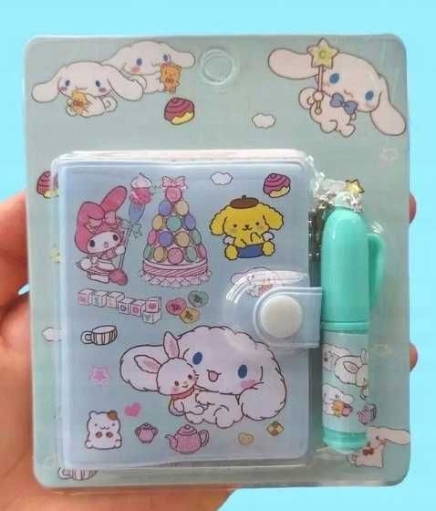 Cinnamoroll piękny notes + długopis z Motywem Sanrio Hello Kitty