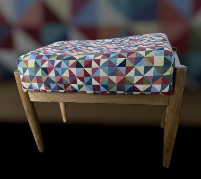 Pufa taboret kolprowy styl loftowy