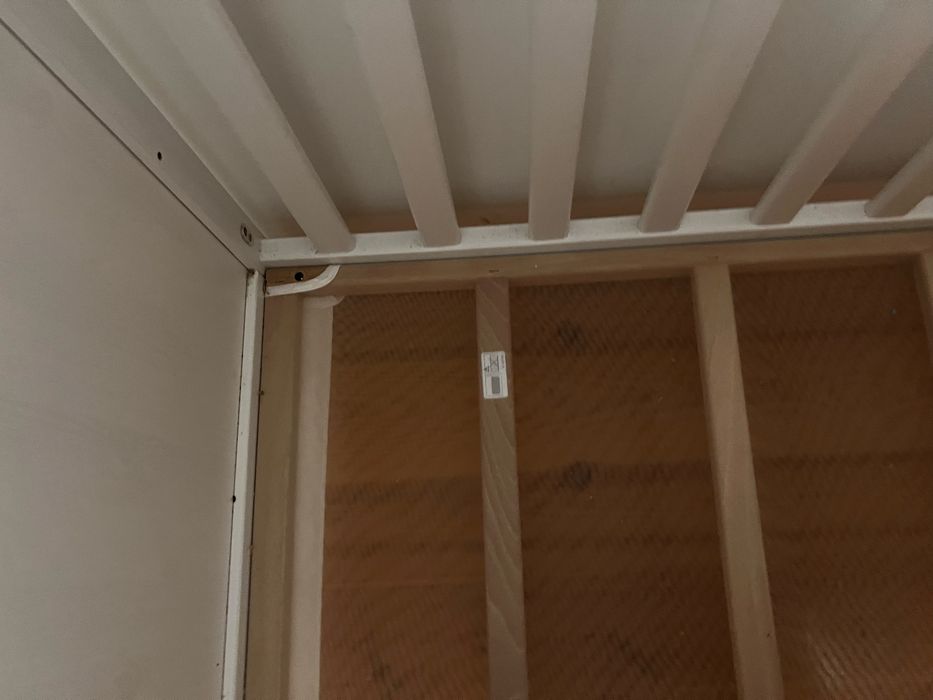 Łóżeczko dziecięce Ikea białe z materacem 120x60