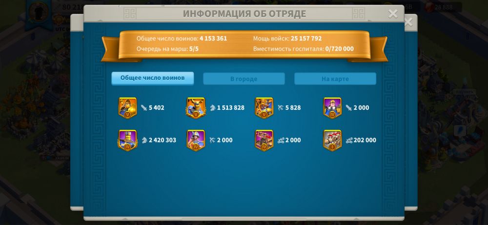 Игровой аккаунт Rise of Kingdoms мощь 80+ миллионов