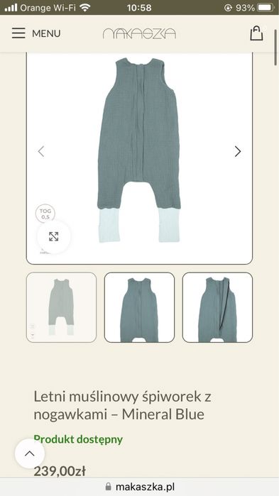 Lekki śpiworek do spania z nogawkami Makaszka – idealny na lato!