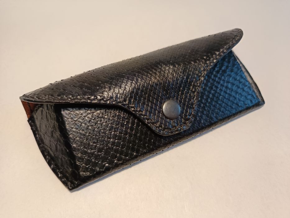 Чохол для окулярів handmade, шкіра пітона