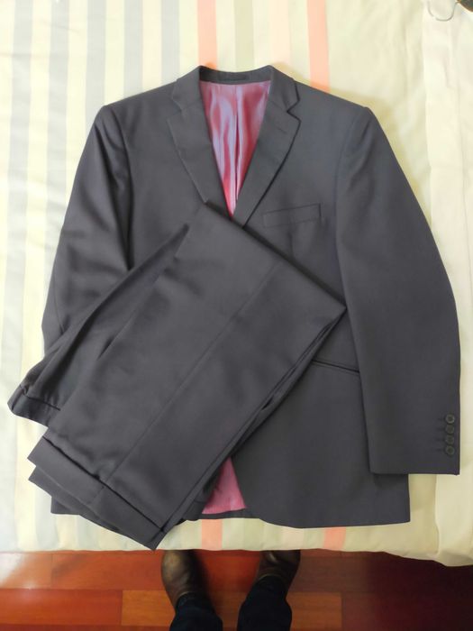 Fato de homem italiano, cor azul