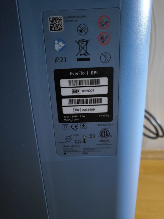 Medyczny Koncentrator tlenu PHILIPS EVERFLO jak NOWY, PROMOCJA!!!