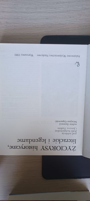 Książka Życiorysy historyczne literackie i legendarne