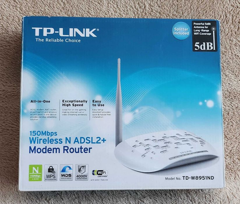 Neostrada, modem, TP-LINK TD-W8951ND -komplet 2 szt., w pełni sprawne