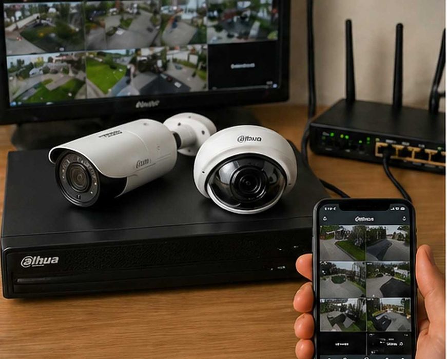 Kamery Dahua / Hikvision — konfiguracja, podgląd w telefonie, diagnoza