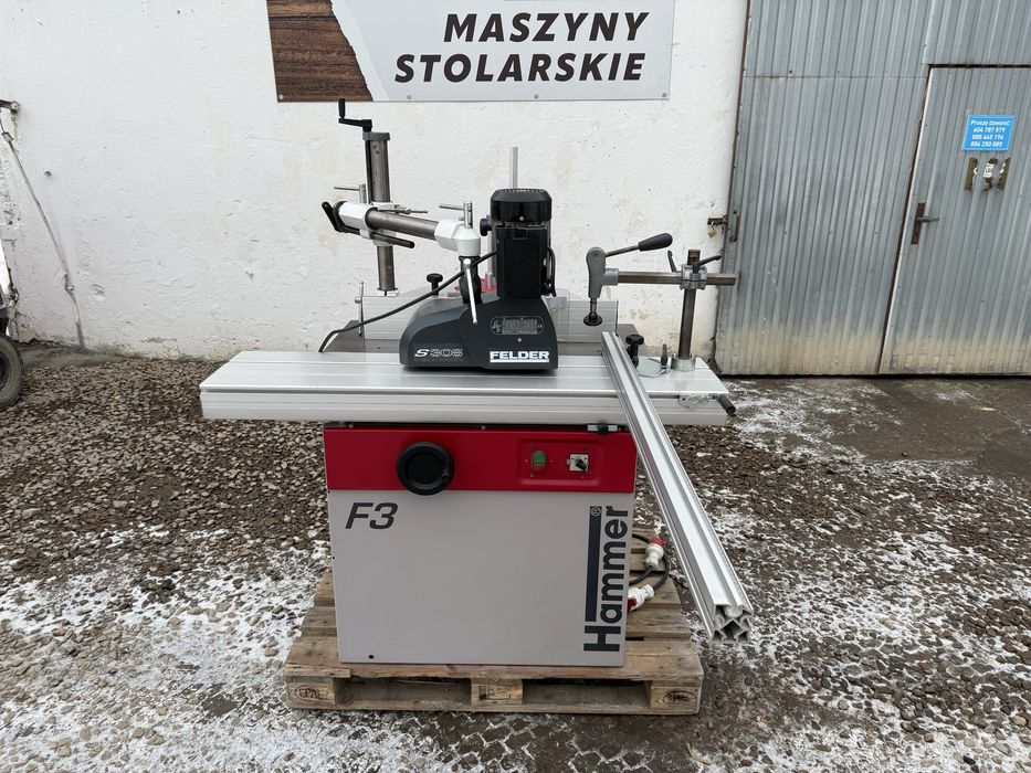 Frezarka dolnowrzecionowa Felder Hammer F3 z posuwem, wózek 1300 mm