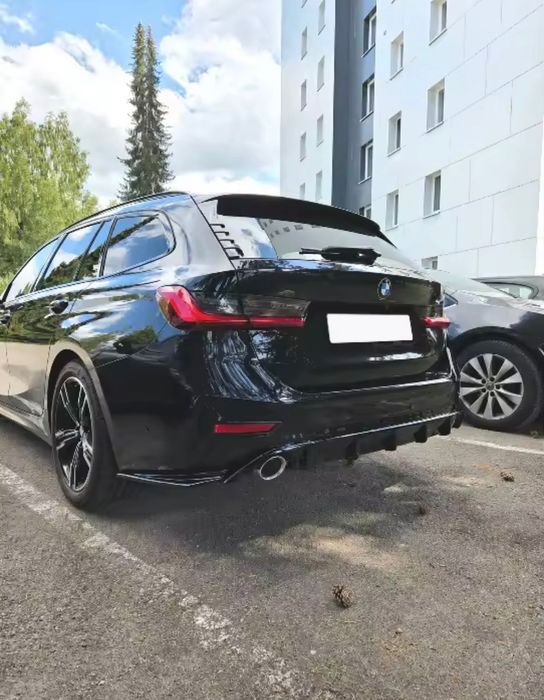 Диффузор BMW G20 накладка на задний бампер бмв г20 юбка бампера обвес губа накладка назад бмв 3