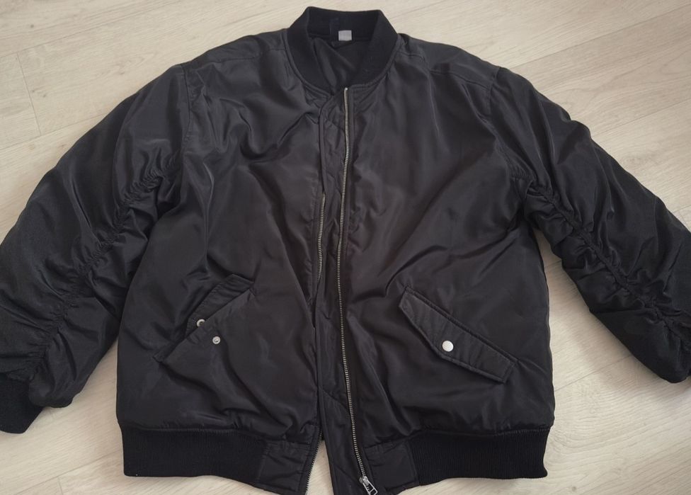 Бомбер h&m утепленний дутий куртка стиль гранж y2k sk8 opium свага