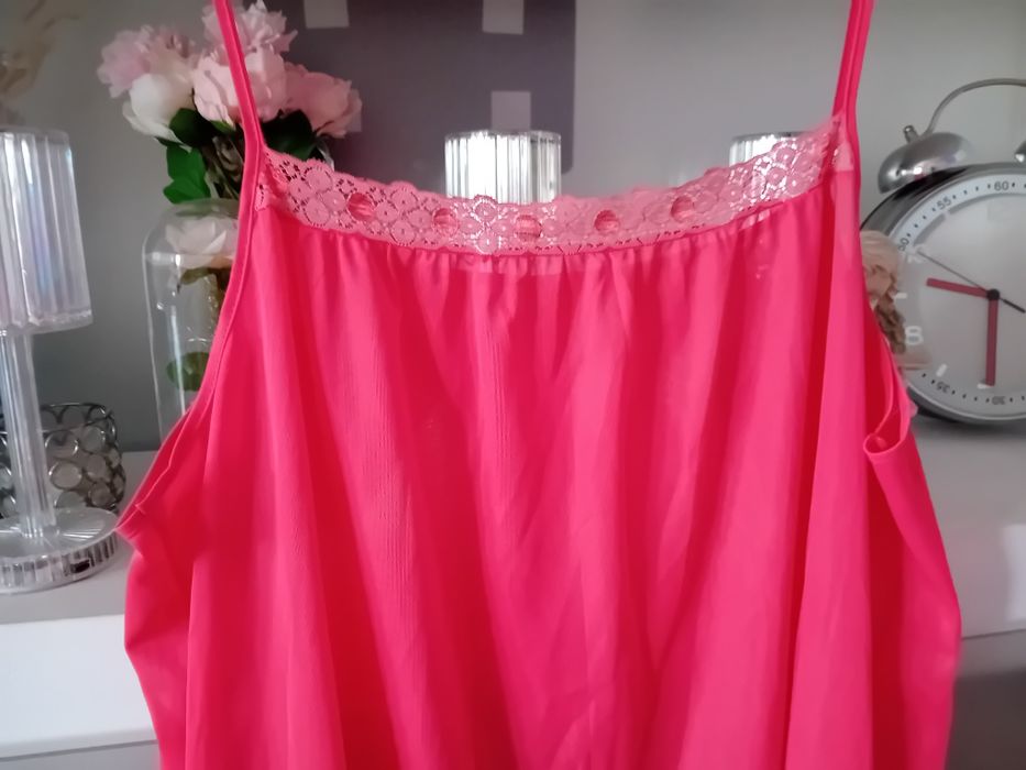 Piękna luksusowa halka koszula nocna damska 46/48