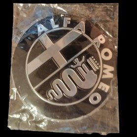 Czarny emblemat Alfa Romeo - nowy, foliowany