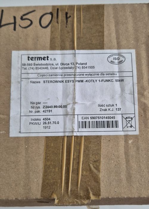 Sterownik ESYS PWM kotła jednofunkcyjnego do 35 KW Ecocondens Crystal