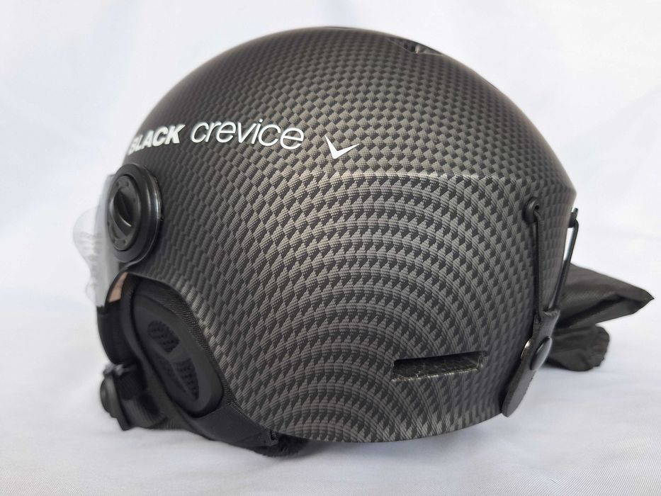 Kask narciarski Black Crevice Gstaad Carbon Schwarz S 51-54cm