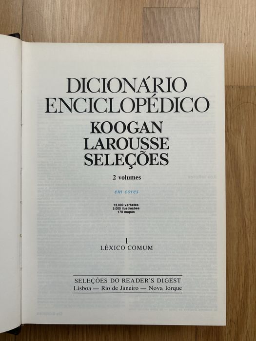 Dicionário enciclopédico Koogan Larouse Seleções -2volumes