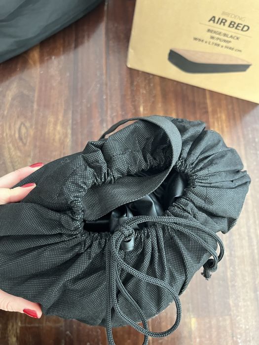 Cama de Ar Bredeng 94x198x46 cm Bege/Preto com Bomba.