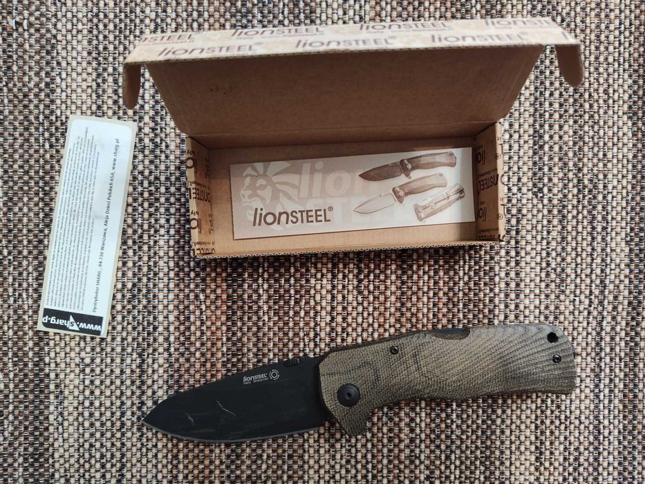 LionSteel TM1 Green Canvas Micarta