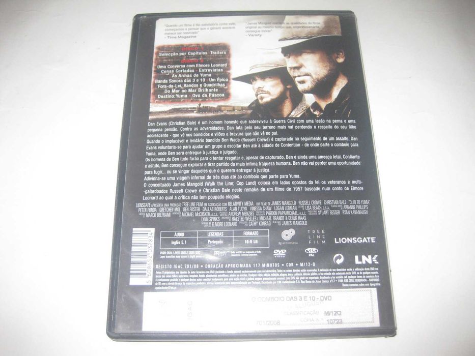 "O Comboio das 3 e 10" com Russell Crowe/Edição Especial com 2 DVDs64584911582849121