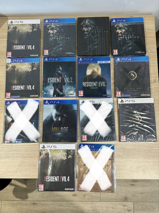 Death Stranding і Resident Evil steelbook ігри ps4,ps5 special