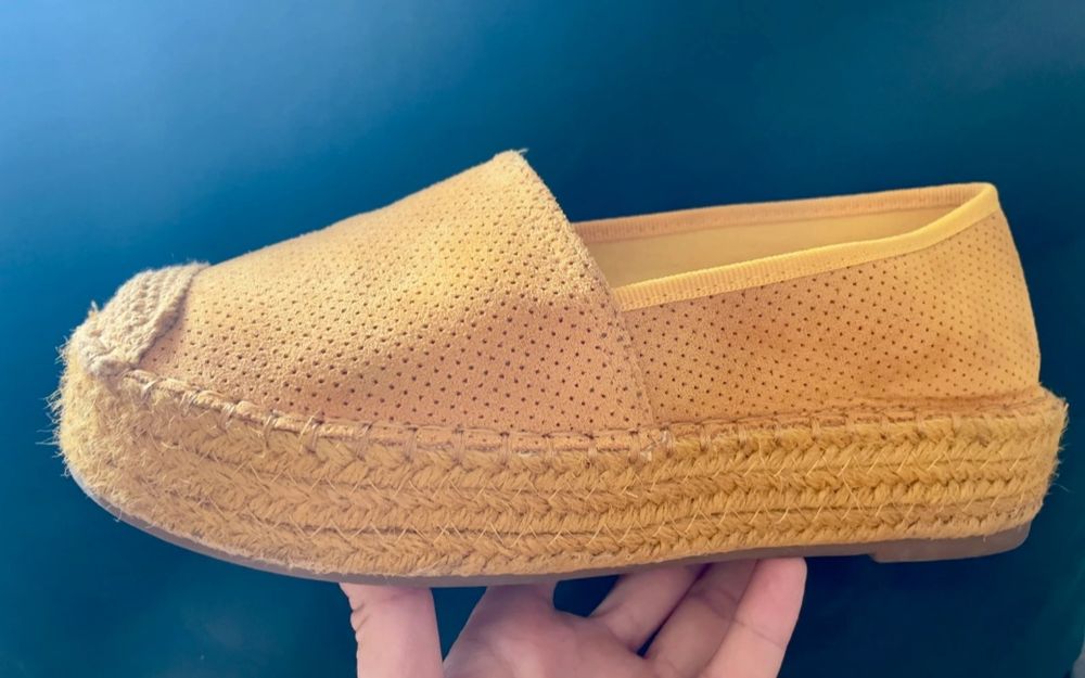 Żółte espadryle rozm. 37