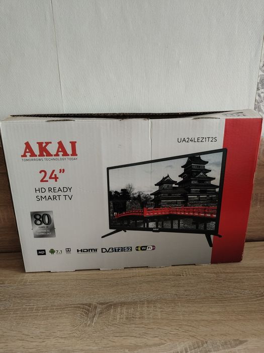 Телевізор AKAI UA24LEZ1T2S ( З кронштейном в подарунок)