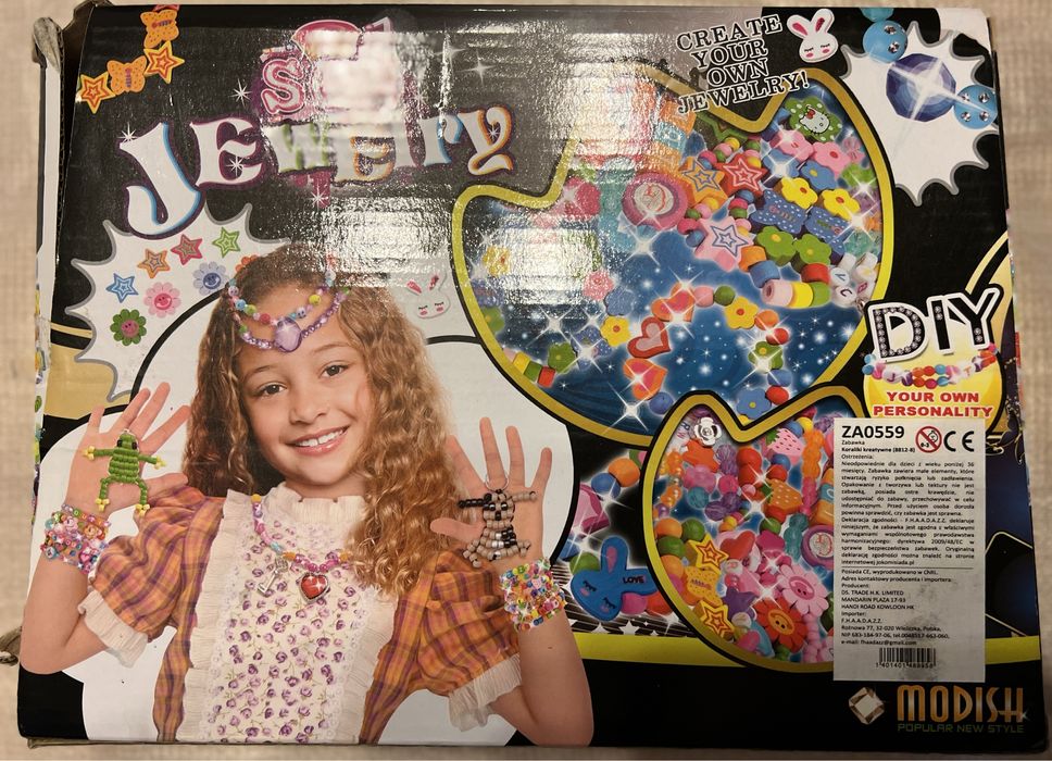 Zestaw dla dzieci do wykonania bizuterii