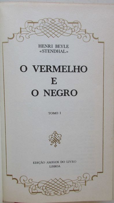 Stendhall - - - O Vermelho e o Negro - - - - - 2 X Livros