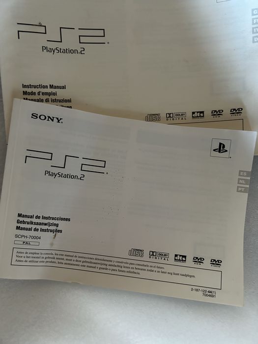 Manuais originais de PS2 como novos