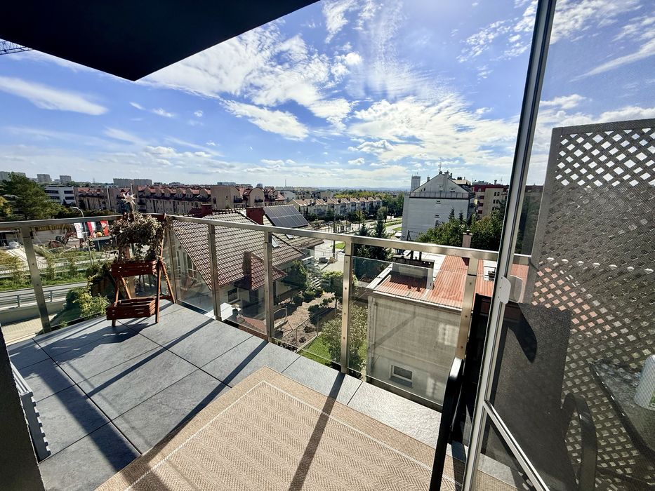 3 pokoje | 56,3 m² | Panorama Prądnik | duży balkon 9,7 m² | widok na Kraków | klimatyzacja
