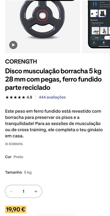 Barras.Pesos.Kettlebell.Tapete. Musculação