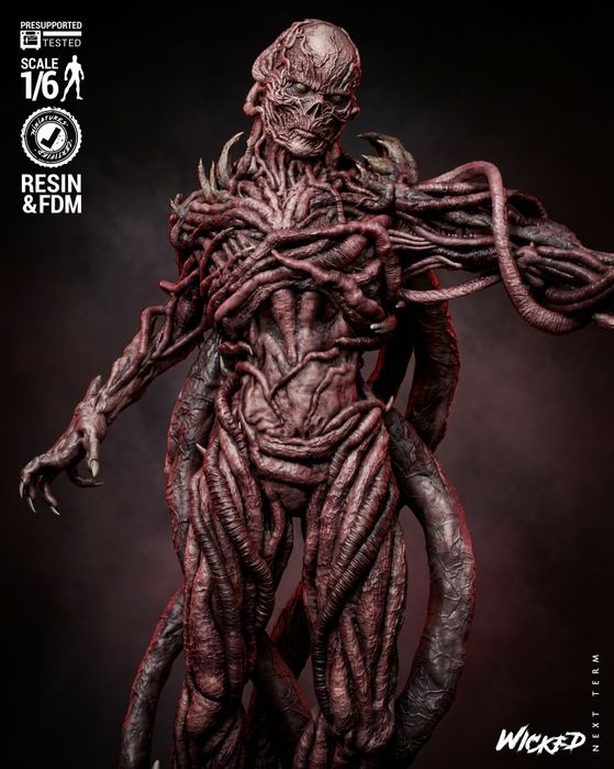 Figurka 3D  Stranger Things VECNA– Fan Art, druk 16K