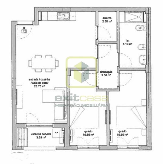 Apartamento T2 a 5 minutos do Centro de Aveiro e da Universidade