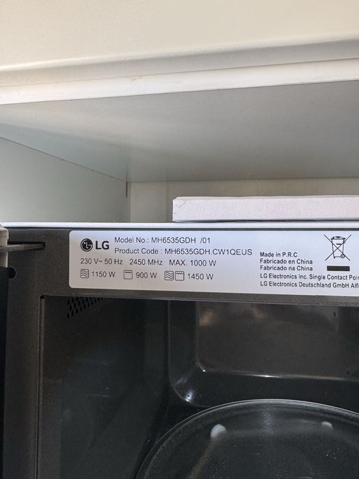 Microondas LG MH6535GDH