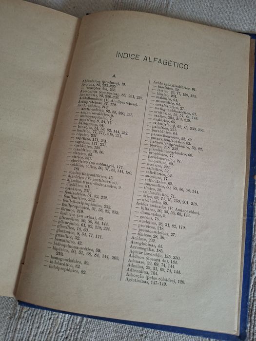Matérias Proteicas Achilles Machado em 1919