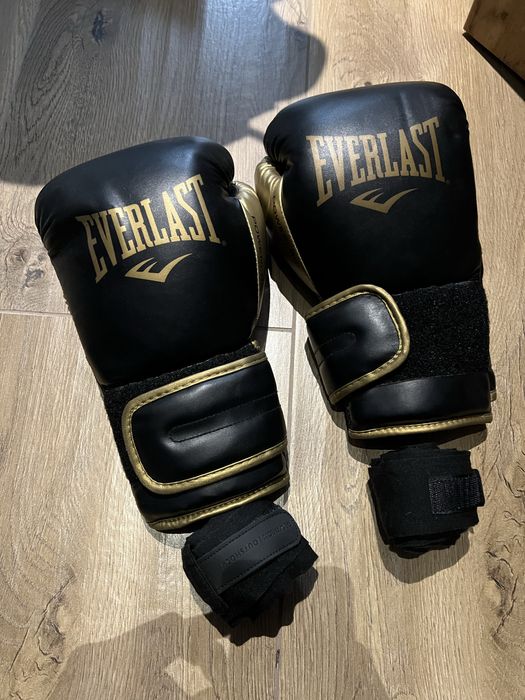 Rekawiczke bokserskie Powerlock + bandaz 4m