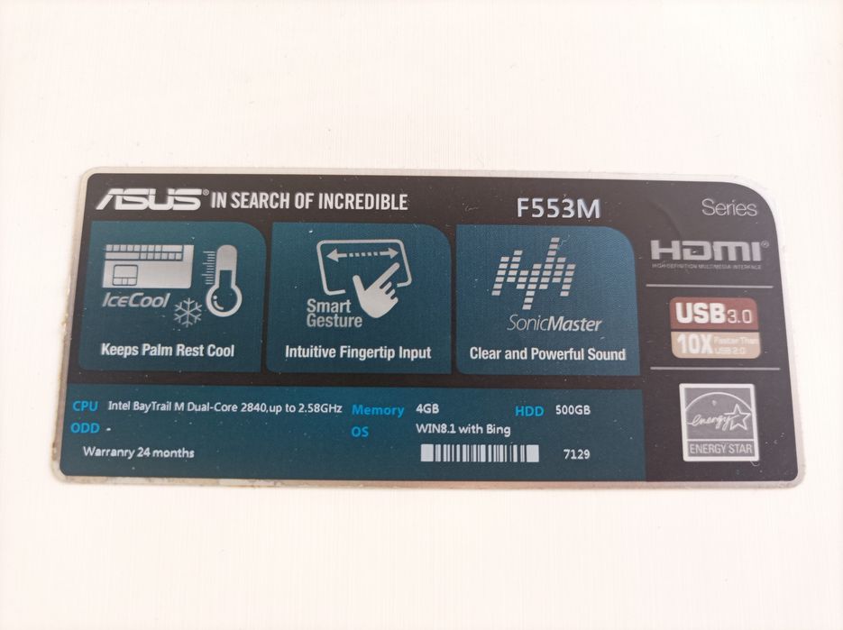 PC Asus F553M Series