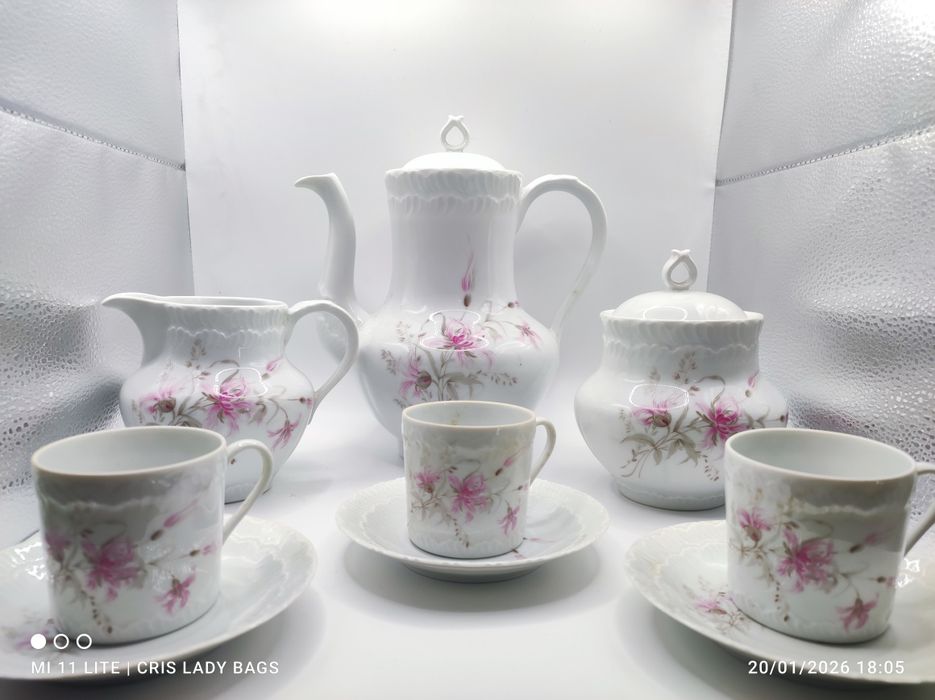 Serviço de Café de porcelana designer Limoges lindíssimo completo