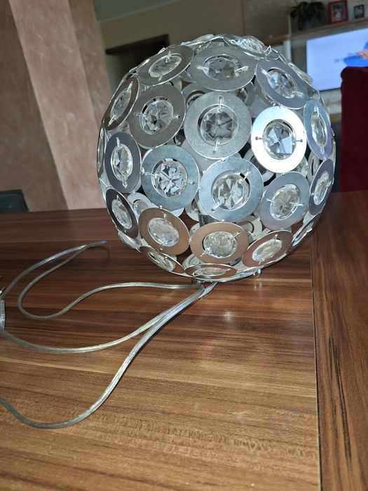 Lampa stojąca. Krysztaly