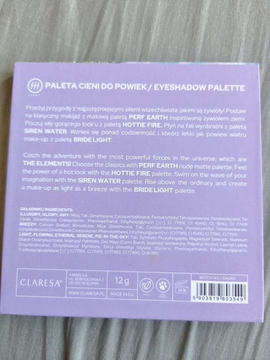 Paleta cieni Claresa Bride light