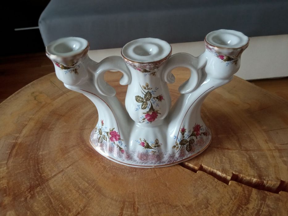 Świecznik, porcelana Chodzież