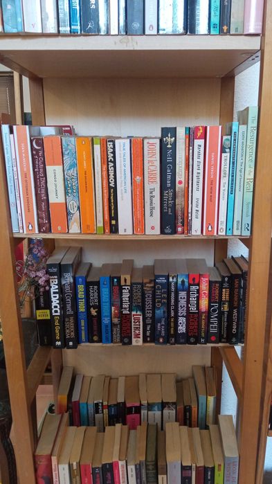 Vendo livros em segunda mão em inglês e francês.